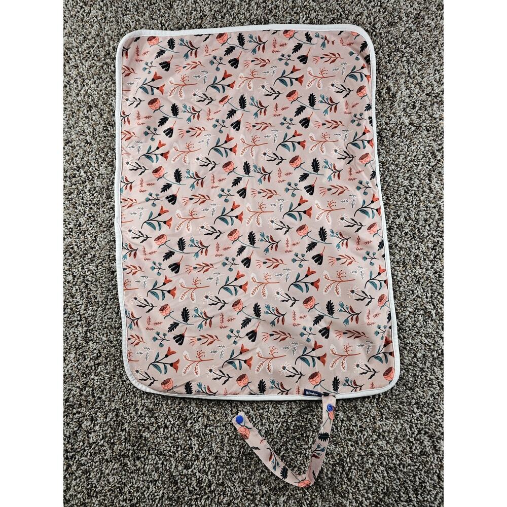 Kinder Cloth Diaper Co Diaper Bag Size Changing Pad Pink Floral Print